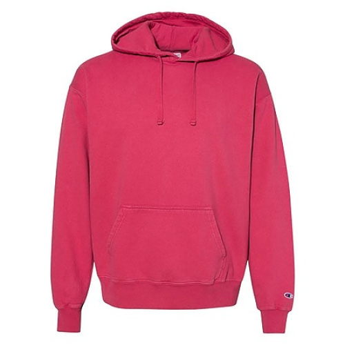 champion garment dyed hooded sweatshirt